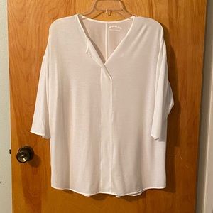 Joe's USA Ladies Concept 3/4-Sleeve Soft Split Neck Top